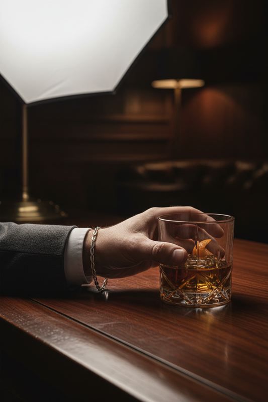 Sterling Silver Sculpted Link Bracelet – Timeless Urban Masculinity