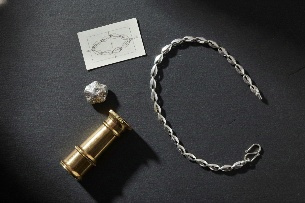 925 Silver Heart Link Bracelet – Refined Masculinity