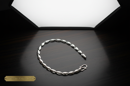 925 Silver Heart Link Bracelet – Refined Masculinity