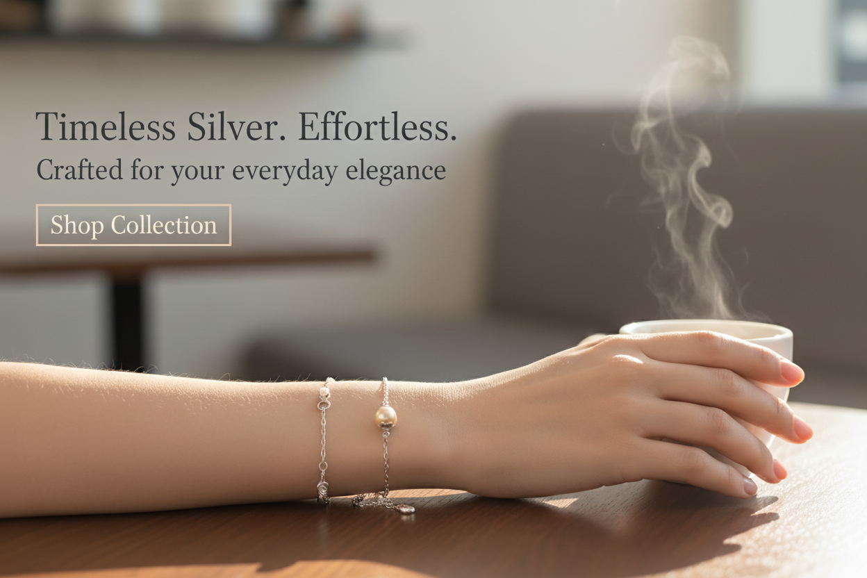 Elegant Pearl & 925 Silver Chain Bracelet – Crafted to Perfection