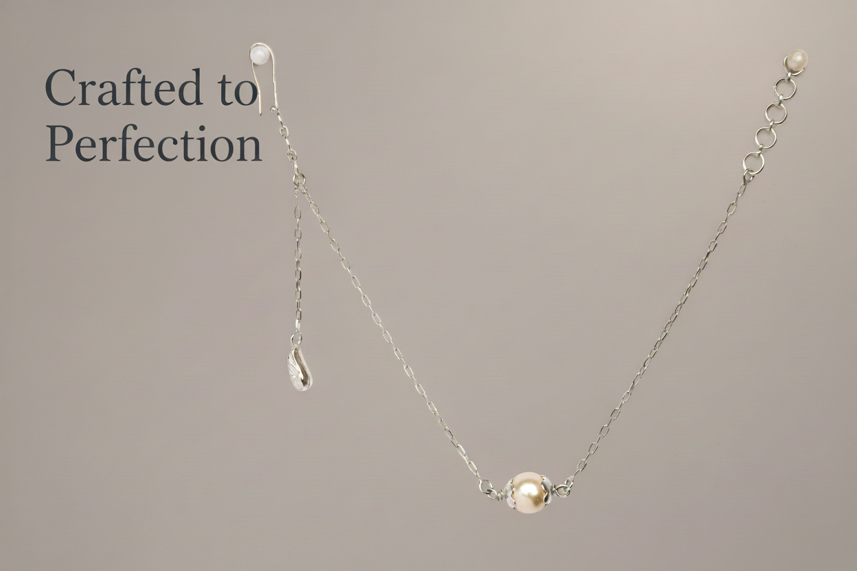 Elegant Pearl & 925 Silver Chain Bracelet – Crafted to Perfection