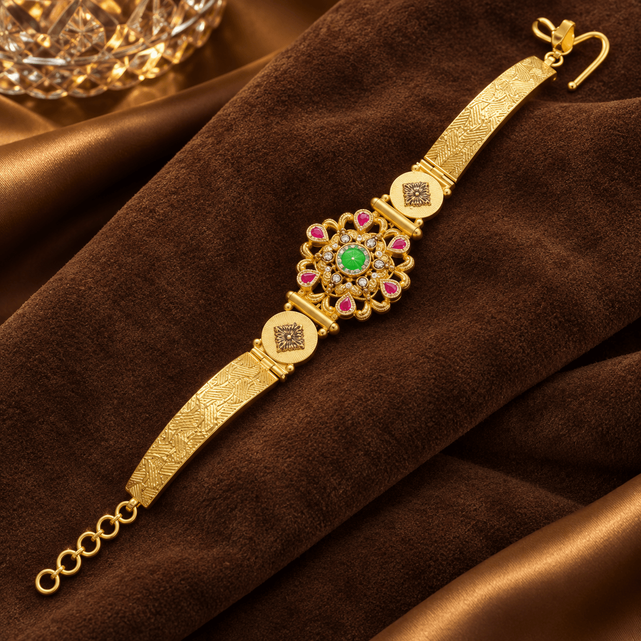 Gulbahar Navratna Bracelet