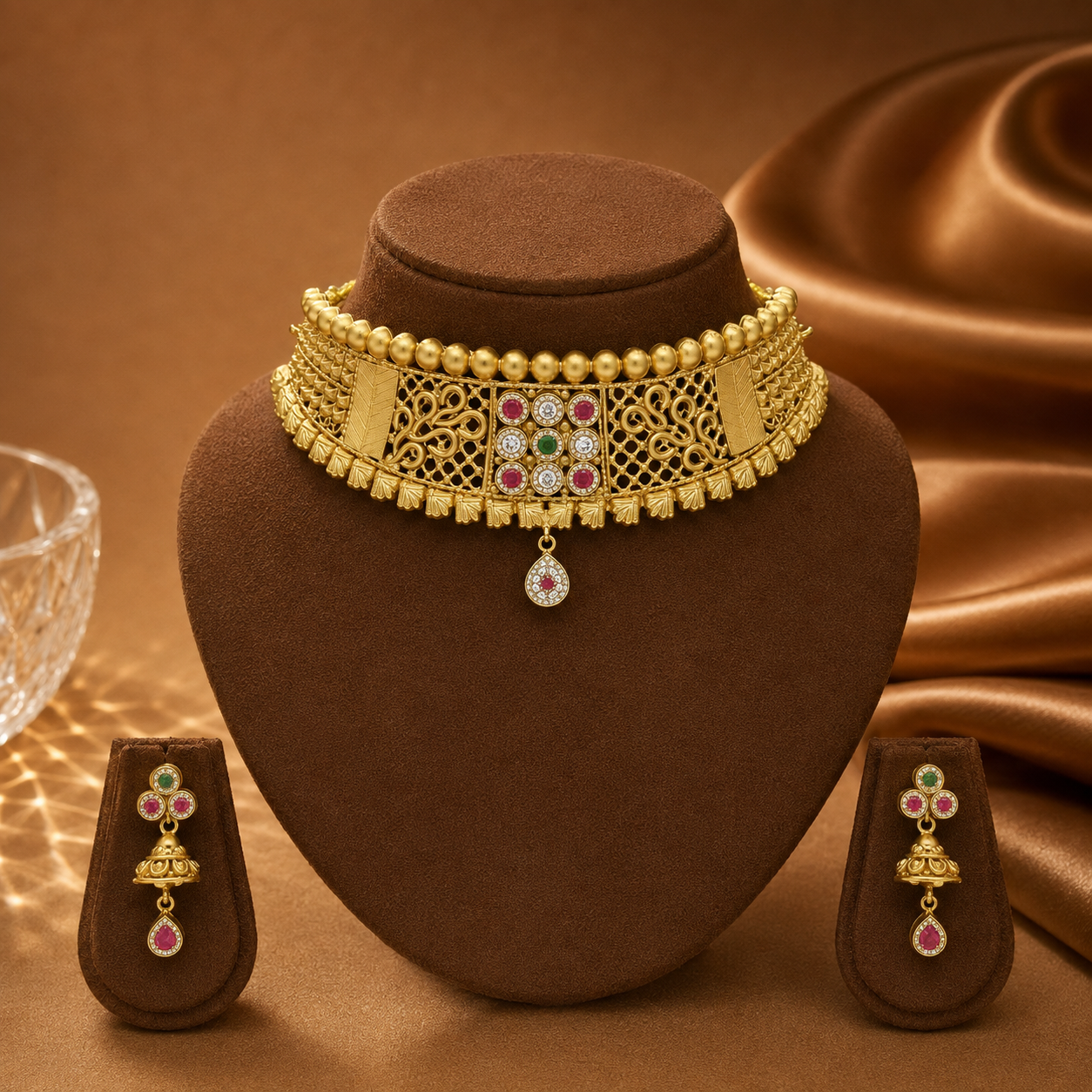 Navratna Jharokha Choker Set