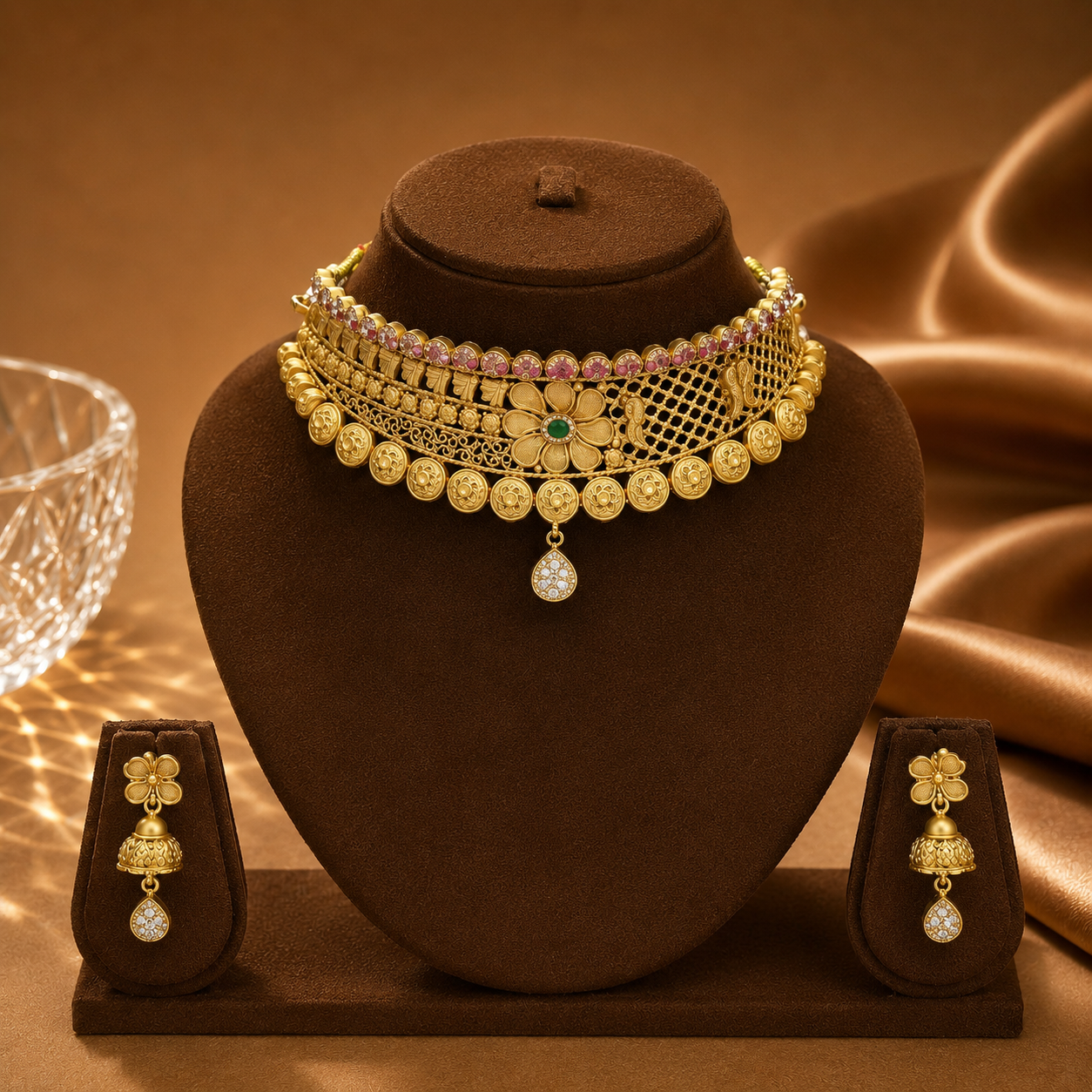 Mayur Padma Choker Set
