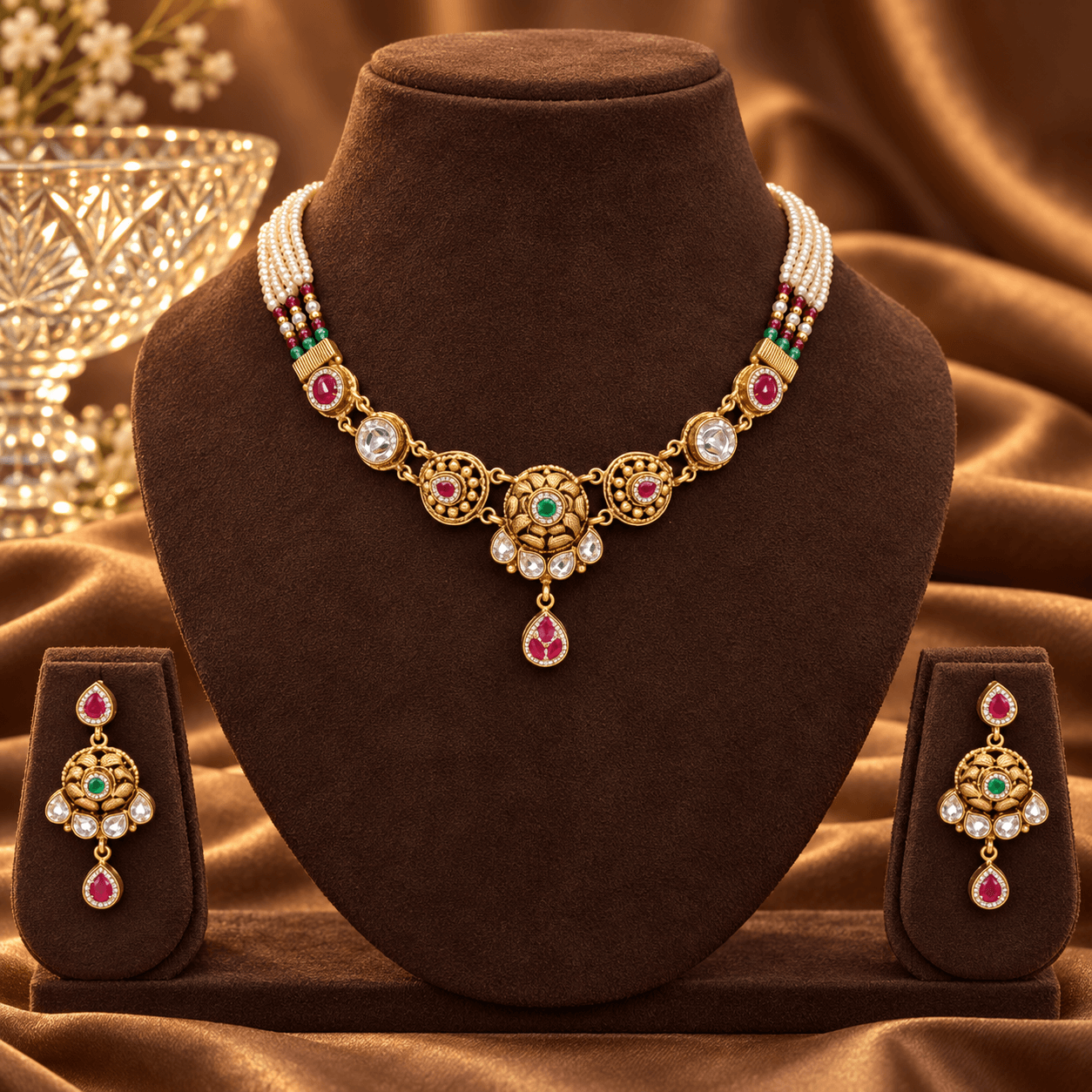 Gulbahar Ruby Half Set