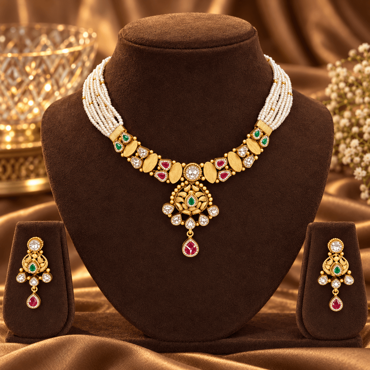Padma Panna Half Set