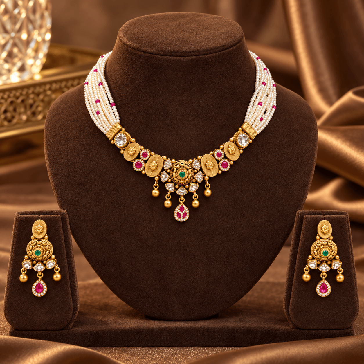 Chandrika Polki Half Set