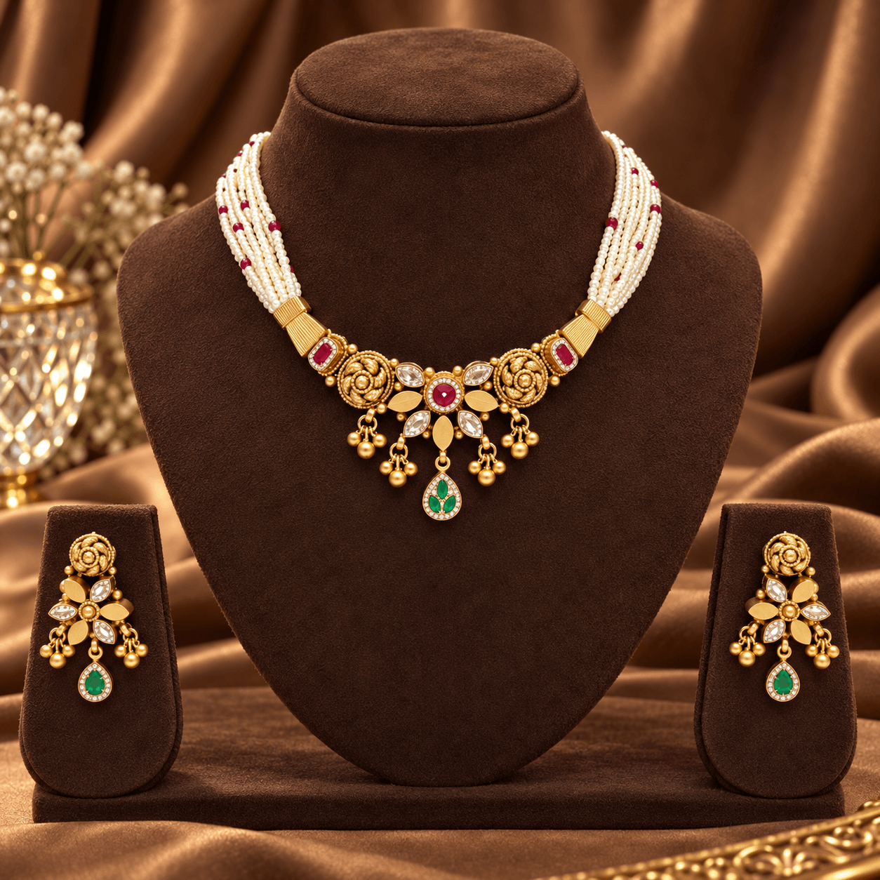 Navratna Jaal Half Set