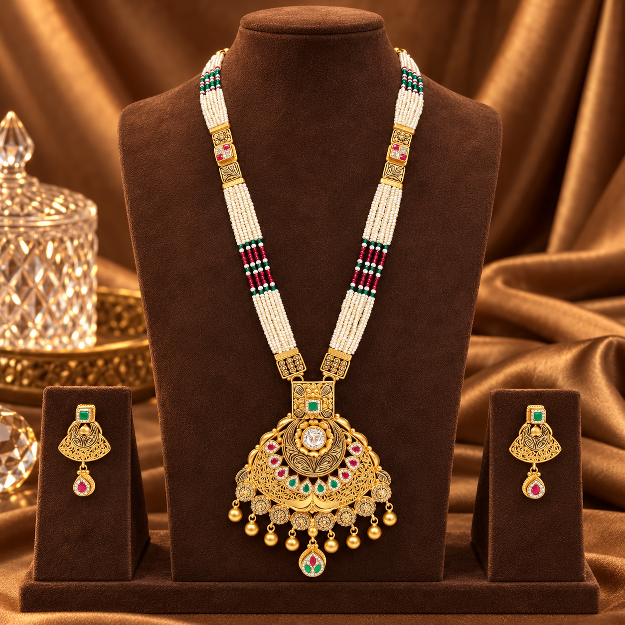 Rajnandini Chandbali Long Set